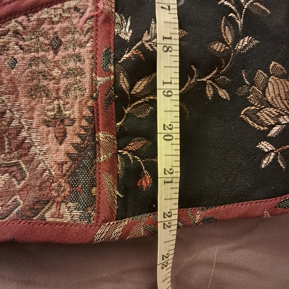 Vtg Coldwater Creek Vest Women's Small S Heavily Embroidered Asian Oriental Art - Picture 7 of 7